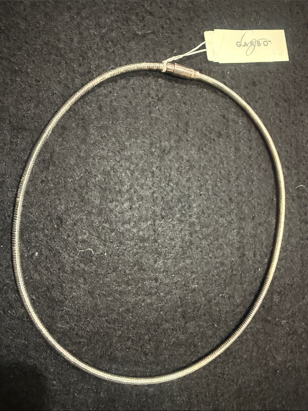 Silver Tone Snake Chain Necklace - Women's Accessory